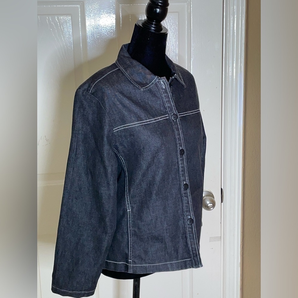 Pendleton Womens Button Down Black Denim Shirt / … - image 5